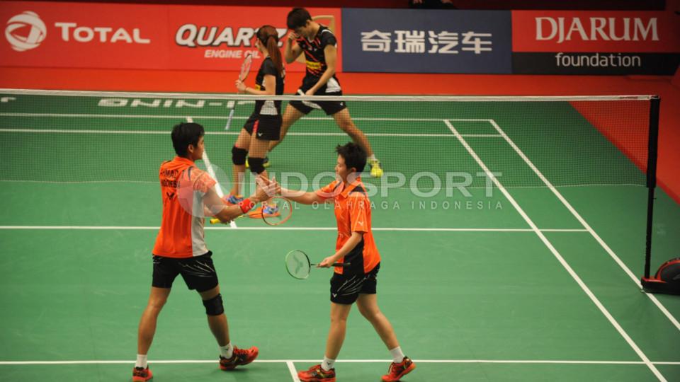 Tontowi Ahmad/Liliyana Natsir menang mudah atas wakil Malaysia, Chan Peng Soon/Goh Liu Ying, Kamis (13/08/15).